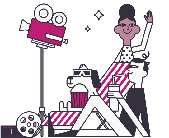 Illustration mobile festival